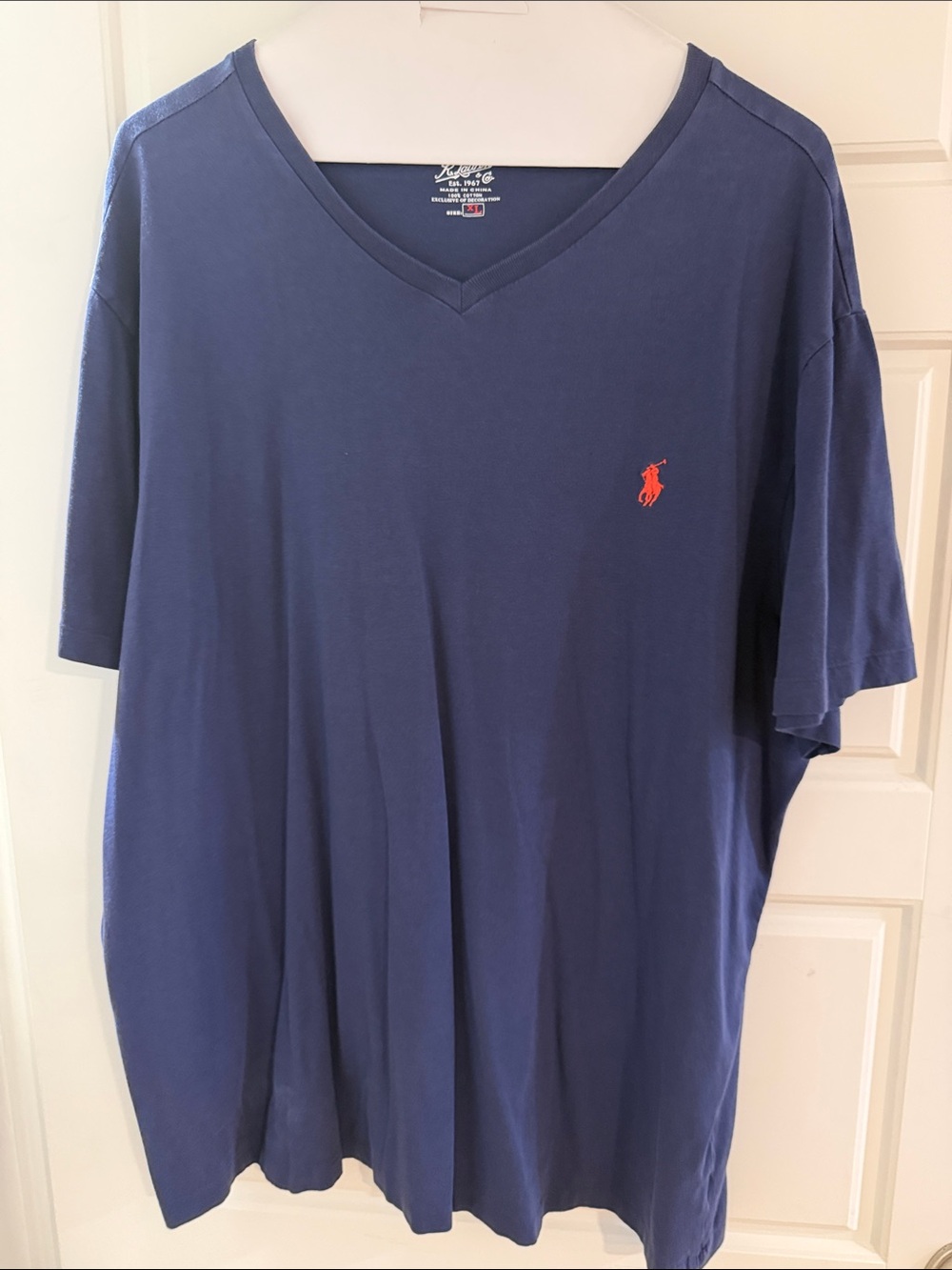 Polo by Ralph Lauren Navy V-Neck Tee